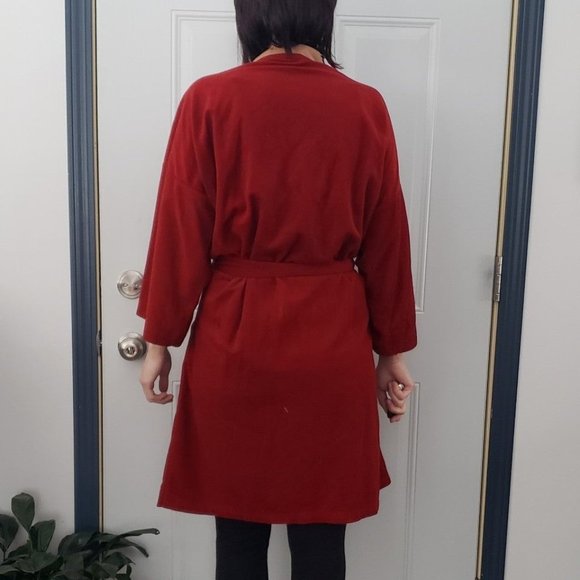 80s Red and Tan Robe - Picture 3 of 5